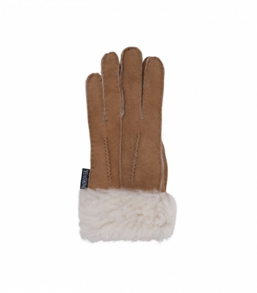 Nordvek Womens Sheepskin Gloves With Fur Cuff - 301-100