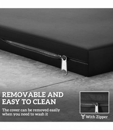 Outsunny 3PCs Rattan Garden Seat Cushions Pads for Patio Furniture Black