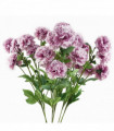 Pack of 6 x 70cm Pink Artificial Carnation Stem - 24 Flowers