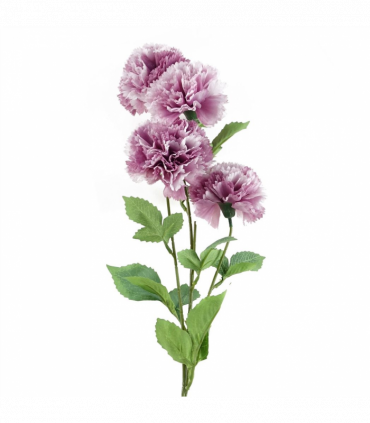 Pack of 6 x 70cm Pink Artificial Carnation Stem - 24 Flowers