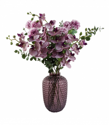 Pack of 6 x 70cm Pink Artificial Carnation Stem - 24 Flowers