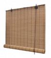 Roller Blind Bamboo 100x220 cm Brown