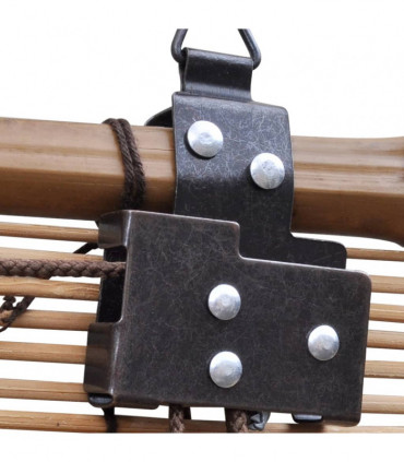 Roller Blind Bamboo 100x220 cm Brown