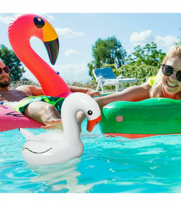 Soundz Waterproof Inflatable Flamingo Bluetooth Speaker Bath Pool[White]