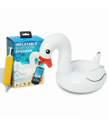 Soundz Waterproof Inflatable Flamingo Bluetooth Speaker Bath Pool[White]
