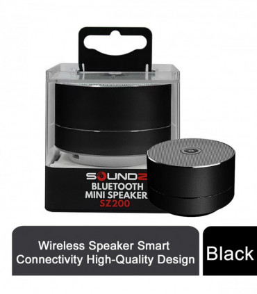 Soundz Wireless Speaker Smart Connectivity High-Quality Design-Black
