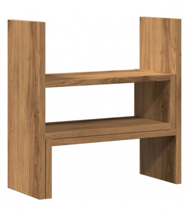 vidaXL Desk Organiser Adjustable Artisian Oak 40x17x41 cm Engineered Wood