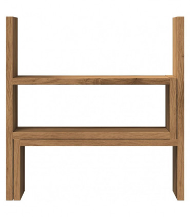 vidaXL Desk Organiser Adjustable Artisian Oak 40x17x41 cm Engineered Wood