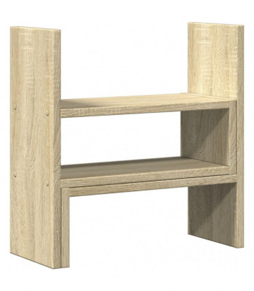 vidaXL Desk Organiser Adjustable Sonoma Oak 40x17x41 cm Engineered Wood