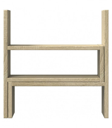 vidaXL Desk Organiser Adjustable Sonoma Oak 40x17x41 cm Engineered Wood