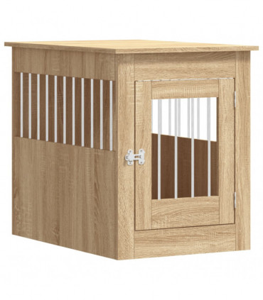vidaXL Dog Crate Furniture Sonoma Oak 55x80x68 cm Engineered Wood