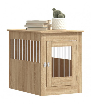 vidaXL Dog Crate Furniture Sonoma Oak 55x80x68 cm Engineered Wood