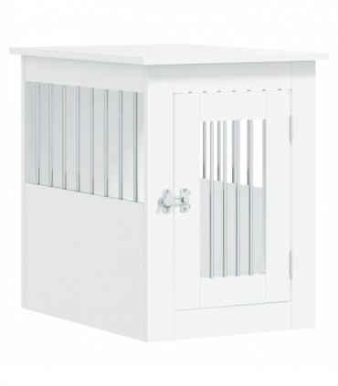 vidaXL Dog Crate Furniture White 45x62x59 cm Engineered Wood