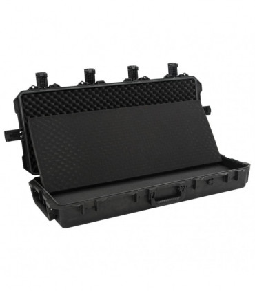 vidaXL Portable Flight Case Black 100.5x42x17 cm PP
