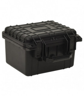 vidaXL Portable Flight Case Black 27x25x18 cm PP