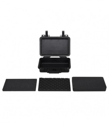 vidaXL Portable Flight Case Black 30x22x10 cm PP