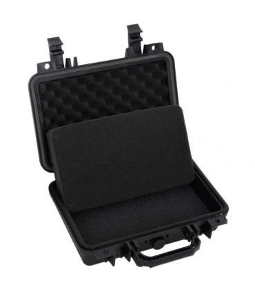 vidaXL Portable Flight Case Black 30x22x10 cm PP