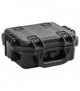 vidaXL Portable Flight Case Black 30x24.5x12.5 cm PP