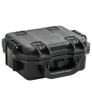 vidaXL Portable Flight Case Black 30x24.5x12.5 cm PP