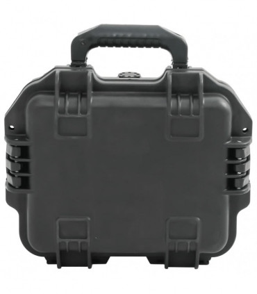 vidaXL Portable Flight Case Black 30x24.5x12.5 cm PP
