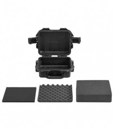 vidaXL Portable Flight Case Black 30x24.5x12.5 cm PP