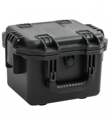vidaXL Portable Flight Case Black 30x24.5x20 cm PP