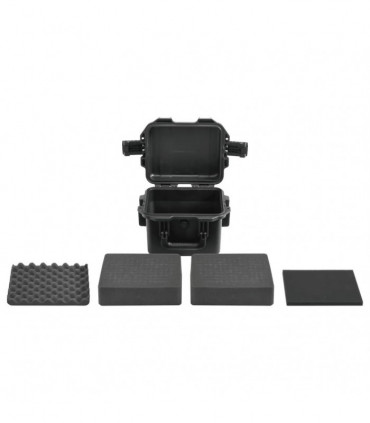 vidaXL Portable Flight Case Black 30x24.5x20 cm PP