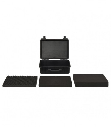 vidaXL Portable Flight Case Black 47x36x18 cm PP