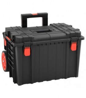 vidaXL Portable Flight Case Black 56.5x45.5x48 cm PP