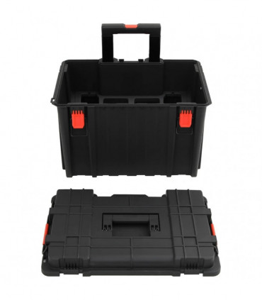 vidaXL Portable Flight Case Black 56.5x45.5x48 cm PP