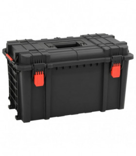 vidaXL Portable Flight Case Black 57x35x32.5 cm PP