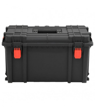 vidaXL Portable Flight Case Black 57x35x32.5 cm PP