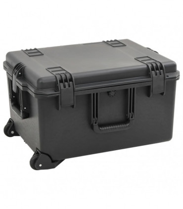 vidaXL Portable Flight Case Black 62.5x49.5x37 cm PP