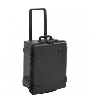 vidaXL Portable Flight Case Black 62.5x49.5x37 cm PP