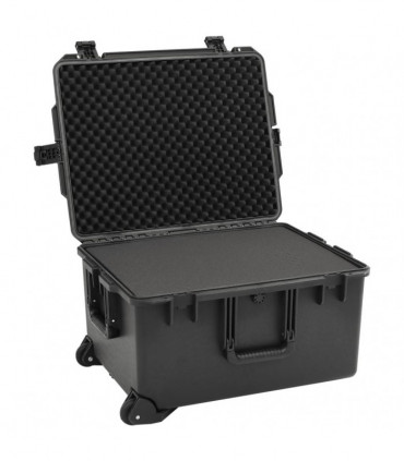 vidaXL Portable Flight Case Black 62.5x49.5x37 cm PP