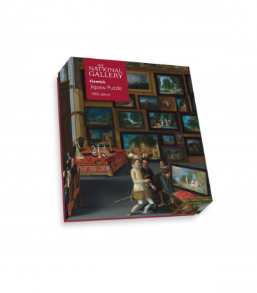 Cognoscenti in a Room hung with Pictures - National Gallery 1000 Piece Jigsaw Puzzle