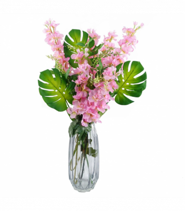 Pack of 6 x 75cm Delphinium Pink Artificial Stem