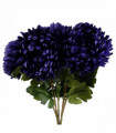 Pack of 6 x 75cm Extra Large Reflex Chrysanthemum - Purple