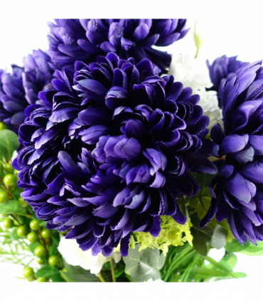 Pack of 6 x 75cm Extra Large Reflex Chrysanthemum - Purple