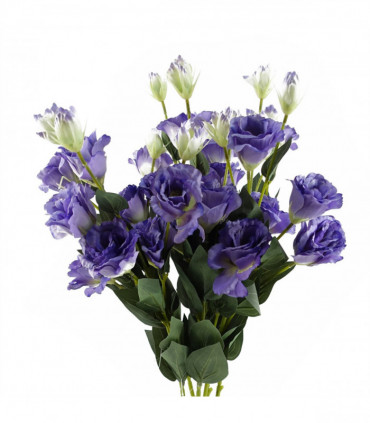 Pack of 6 x 80cm Artificial Purple Wild Rose Stem - 36 Flowers