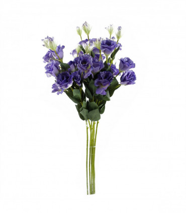 Pack of 6 x 80cm Artificial Purple Wild Rose Stem - 36 Flowers