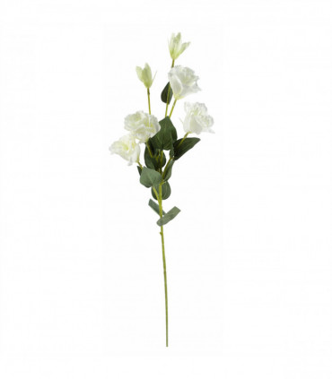 Pack of 6 x 80cm Artificial White Wild Rose Stem - 36 Flowers