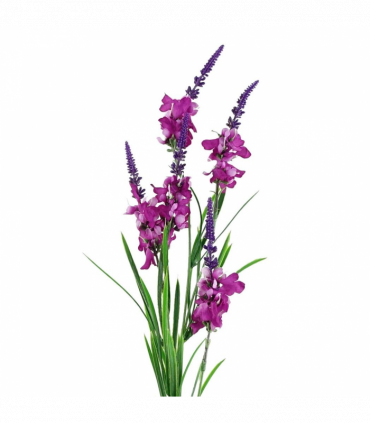 Pack of 6 x 80cm Dark Pink Larkspur Artifical Stem