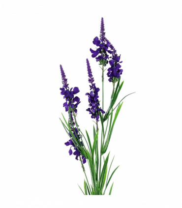 Pack of 6 x 80cm Purple Larkspur Artifical Stem