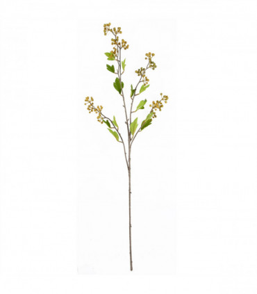 Pack of 6 x 90cm Artificial Yellow Berry Stem
