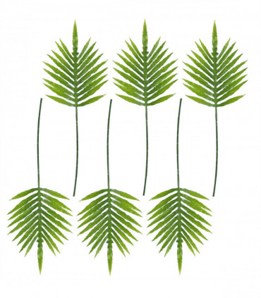 Pack of 6 x 95cm Green Palm Leaf