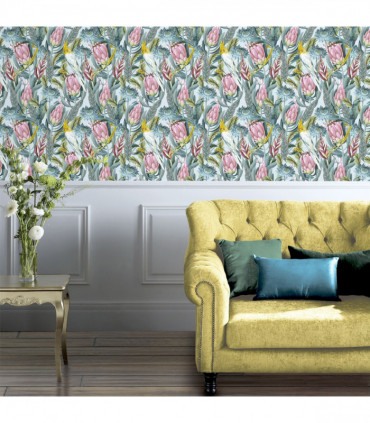 Rainforest Escape Green Pink sw12