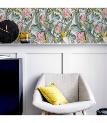 Rainforest Escape Green Pink sw12