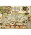 Sussex Historical Map 1000 Piece Jigsaw Puzzle (1610)