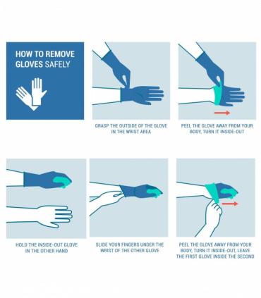 Children's Multipurpose Gloves, Vinyl Clear, 100 Pack (Age 6-10 Years)